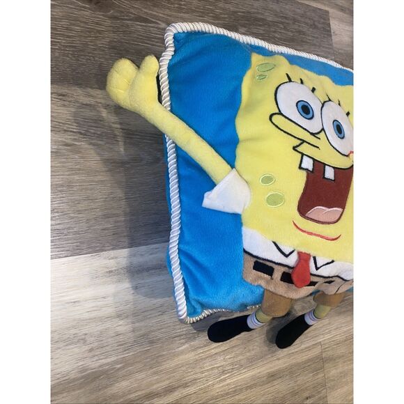 SpongeBob SquarePants Vintage 3D Pillow Plush 2001 Viacom Amrs & Legs 14x16" - Picture 4 of 9